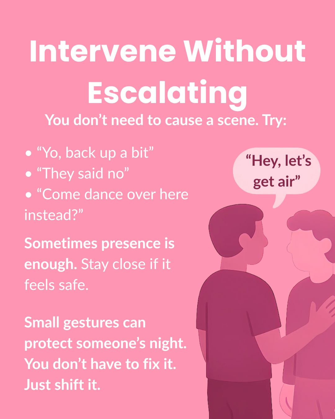 Intervene Without Escalating